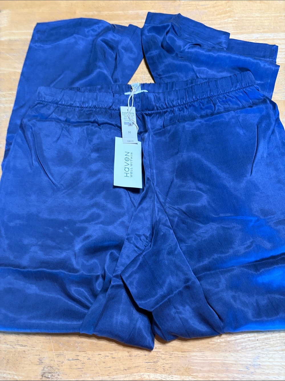 Talbots Lounge Haven Well within Brushed Satin Navy Lounge Pants